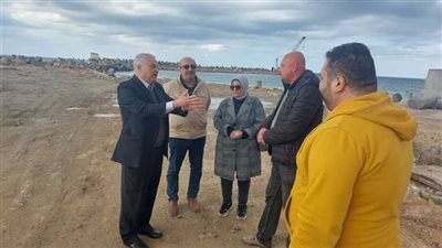 رئيس حماية الشواطئ يتفقد مشروع بئر مسعود الجديد وشواطئ الاسكندرية 