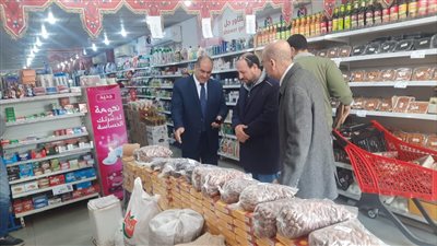 رئيس مركز أجا يتفقد تجهيزات معارض أهلا رمضان