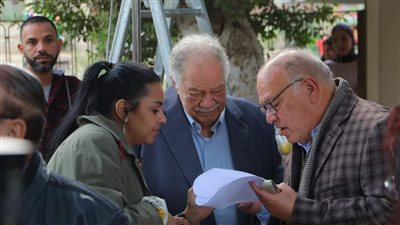 يحيي الفخراني وصلاح عبد الله فى كواليس عتبات البهجة استعدادًا لرمضان 