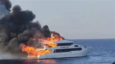العناية الإلهية تنقذ 17 سائحًا من حريق لنش جنوب البحر الأحمر 