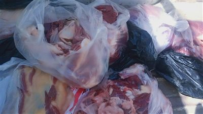 ضبط لحوم غير صالحة للاستهلاك الآدمي بالفيوم 