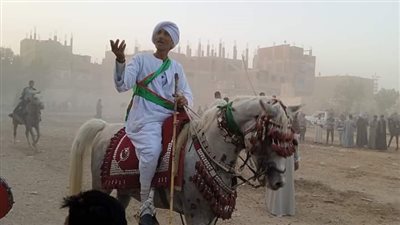 التحطيب أبرز مظاهر الاحتفال بمولد عبد الرحيم القنائي|صور 