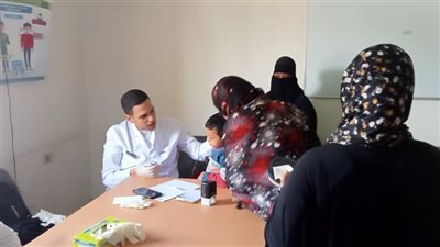 الفحص والعلاج لعدد ٦٨٤ مواطنا بقرية اولاد نصير