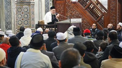 مهنا يحيي ذكرى سيدي ابن عطاء الله السكندري بمجلس علم في مسجده