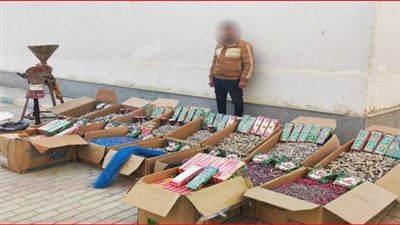 ضبط مليون قطعة ألعاب نارية داخل ورشة بالفيوم