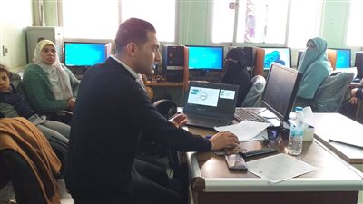 تدريب 15 من العاملين بصحة الفيوم على استخدام الحاسب الالى 