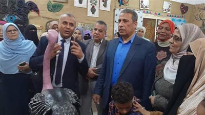  افتتاح معرض التربية الفنية بإدارة سمنود التعليمية بمنطقة أزهر الغربية 