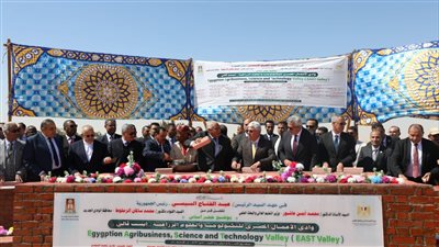  جامعة المنصورة تشارك بوضع حجر أساس مشروع أرض الجامعات المصرية بالوادى الجديد