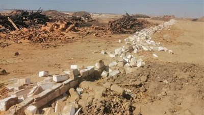 تحرير 21 ألف متر من أراضي أملاك الدولة بصحراء حجازة 