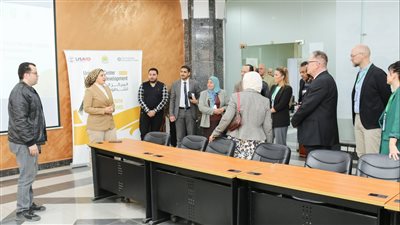 وفد الهيئة الألمانية للاعتماد الدولي فى زيارة  جامعة المنصورة لإعتماد كلية التمريض