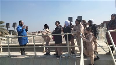 زيارات ميدانية لطلاب المدارس بالفيوم  لمحطة مياه قحافة