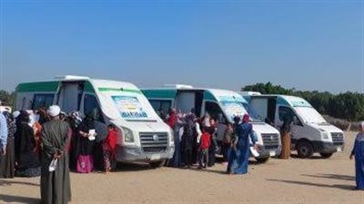 الكشف علي 1203 مواطن ضمن أعمال القافلة الطبية بكفر الشيخ