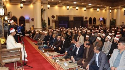 احتفال  محافظة بنى سويف بليلة النصف من شهر شعبان  بمسجد الرضا  