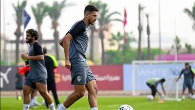 مدرب الزمالك يطمئن على الحاله الطبيه لفتوح قبل خوض التدريبات الجماعية 