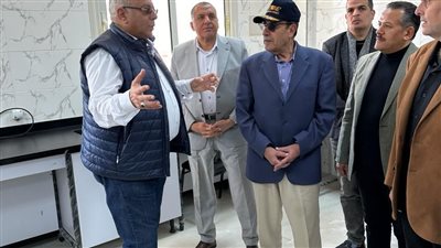 محافظ شمال سيناء ورئيس بحوث الصحراء يتفقدان أعمال التنمية الزراعية