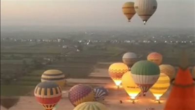 بسبب الرياح.. إلغاء رحلات البالون الطائر  فى سماء الأقصر