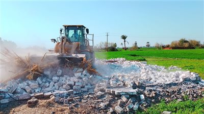 إزالة 70 حالة تعدِِ على الأراضي الزراعية بالمنيا 