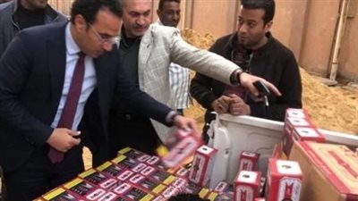 التموين تضبط مصنع معسل دون ترخيص