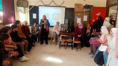 ندوة  لنشر الوعي الأثري لطلاب مدرسة حمادة طنطاوي للغات بالفيوم 