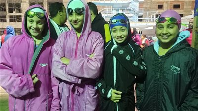 سباحة الصيد تواصل حصد المراكز الاولى فى بطولة منطقة الجيزة 