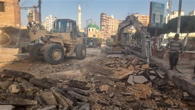 محافظ الغربية يتابع سير العمل في محور طريق المعامل بمركز طنطا