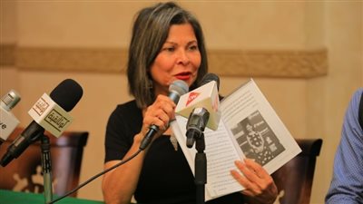 الفنانة سلوي محمد علي خلال مهرجان الإسماعيلية شخصية 