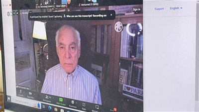 فاروق الباز فى لقاء مفتوح مع طلاب جامعة قناة السويس