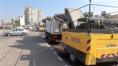 رفع 575 طن قمامة بالمنطقة المركزية بالدقهلية