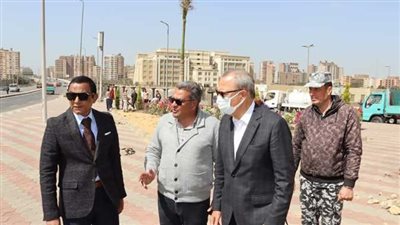 محافظ القليوبية يتفقد أعمال تطوير وتجميل مدخل مدينة بنها
