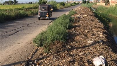 بعد انتشار الأمراض بين الأهالي.. مصرف قرية الطرحة يهدد حياة المواطنين بدمياط  