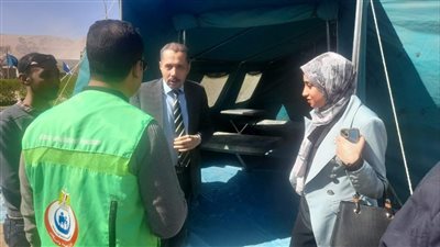وكيل صحة سوهاج يتفقد المستشفى الميدانى 