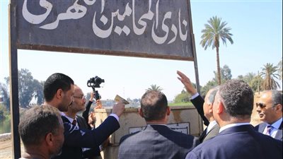 عبدالحليم علام يضع حجر الأساس لنادي المحامين النهري بأسيوط