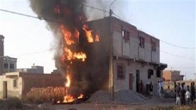  إصابة رضيعة إثر حريق داخل منزل بسوهاج