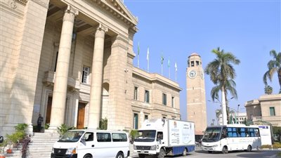 انطلاق قافلة تنموية شاملة من جامعة القاهرة لقرية الشوبك الغربي 