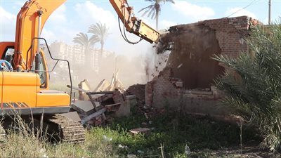 تنفيذ 20 قرار إزالة على أملاك الدولة بكفرالشيخ