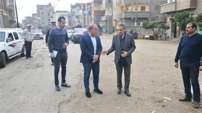 محافظ الغربية يتفقد مشروعات الرصف والتطوير بمركز ومدينة بسيون
