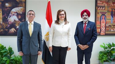 وزيرة التخطيط تبحث سبل التعاون مع وفد هندي رفيع المستوى