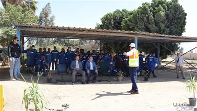 ندوة توعية وتدريب عملي للعاملين بمحطة صرف صحي قحافة في الفيوم