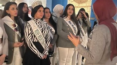 ملكات البحر المتوسط يتفقدن المتحف اليونانى الرومانى بالإسكندرية 