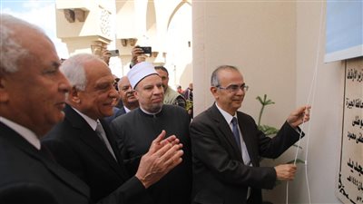 محافظ الجيزة يفتتح مسجد الدكتور مصطفي محمود الجديد