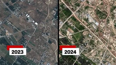 صور فضائية تكشف انتهاء إسرائيل من تقسيم غزة حتى ساحل البحر المتوسط