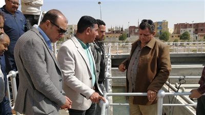 رئيس جهاز بني سويف الجديدة يتفقد محطة تنقية مياه الشرب 