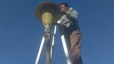  حملات صيانة لأعمدة الإنارة بالصالحية الجديدة 