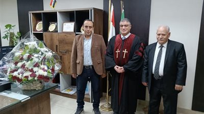 رئيس جهاز الشروق يتلقى تهنئةً من مجمع الكنائس المعمداني بمناسبة رمضان