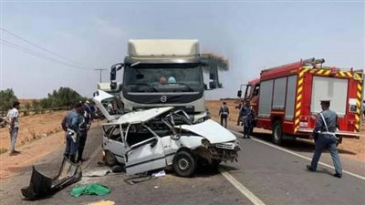 إصابة 6 عمال في حادث انقلاب سيارة بمدينة المنيا