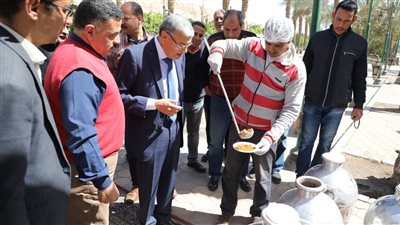 محافظ المنيا يتفقد مشروع 