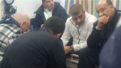 مصيلحي وحسام والعشري يغادرون المستشفى التي يرقد بها أحمد رفعت