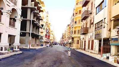 إنتهاء أعمال رصف شارع يوسف حسن بوسط الأقصر