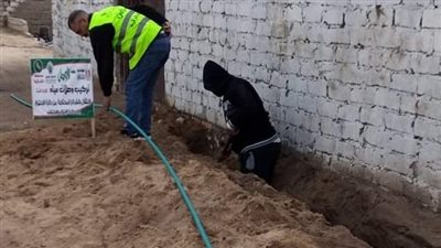 500 وصلة مياه شرب للأسر الأولى بالرعاية بقرى «حياه كريمة» بالحسينية