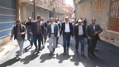 محافظ المنوفية يتفقد أعمال رصف طريق 88 دنشواي – الشهداء